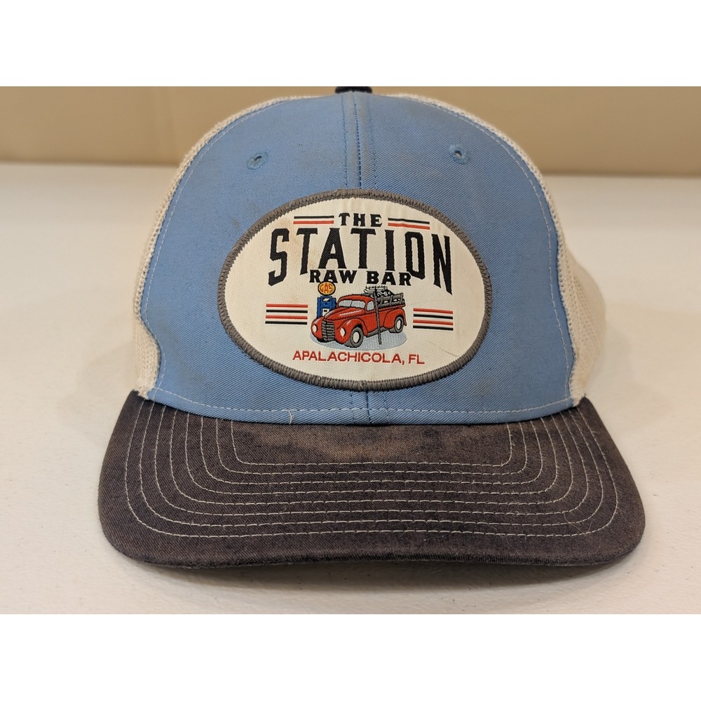 The Station Raw Bar Apalachicola‎ FL Richardson 112 Snapback Hat Baseball Cap - Picture 2 of 5